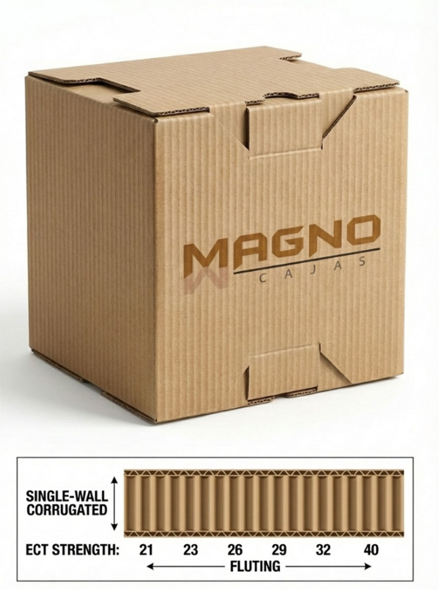 caja troquelada corrugado sencillo