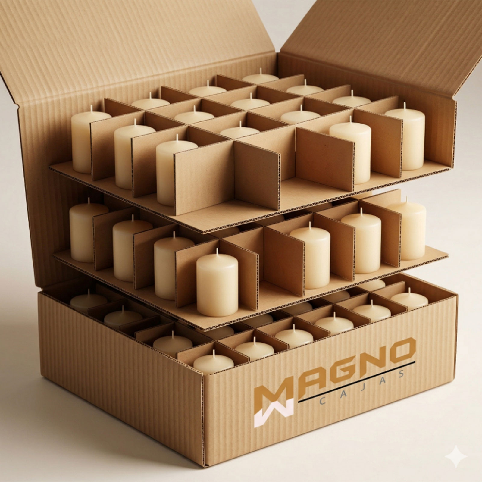 divisiones para cajas corrugado sencillo